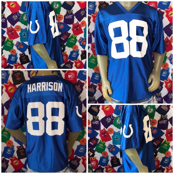Indianapolis Colts NFL Marvin Harrison Football Jersey Large Hall of Famer